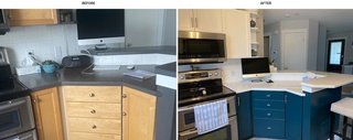 Transform your kitchen with flawless Cabinet Resprays by Element Painting Inc. in Calgary