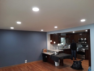 Electric Lighting Installation services done by Blumhardt Electric LLC in Minooka