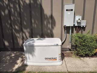 Power up your home with a backup generator by Blumhardt Electric LLC in Minooka