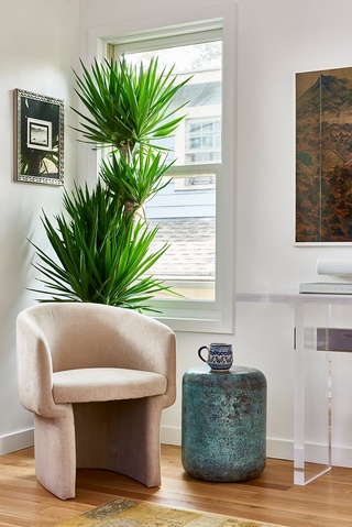 Exquisite living room interior design in Morningside by a professional interior designer