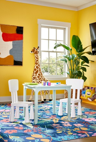 Transformative and vibrant kid's play area interior design in Chamblee by Beauty Is Abundant