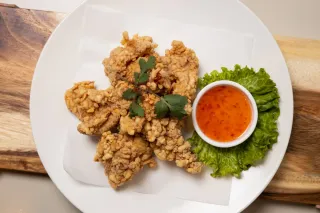Crunchy fried chicken