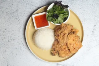 Fried chicken with rice
