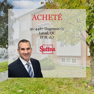 Achete - Property purchased in Laval, Quebec by Jad Sawaya, a Residential Real Estate Agent