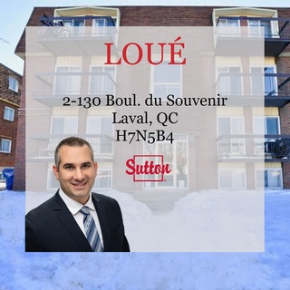 Loue - Residential property is being offered for rent by Licenced Real Estate Broker Jad Sawaya in Laval, QC
