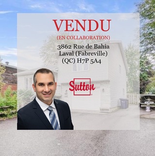 Vendu - Jad Sawaya, a Real Estate Broker in Laval, QC, is offering Residential property for sale