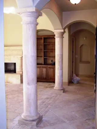 Enhance your Tulsa Columns with custom Natural Stone designs that bring a special sense of artistry 