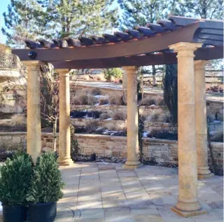 Create beautiful Natural Stone decorations for your Tulsa Columns, adding a touch of artistic charm