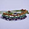 Mini Flower Power, Macrame Bracelets