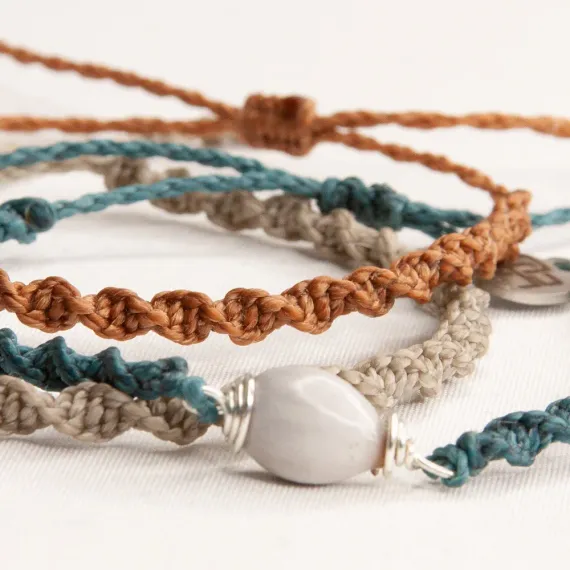 Twisted Macrame Bracelets