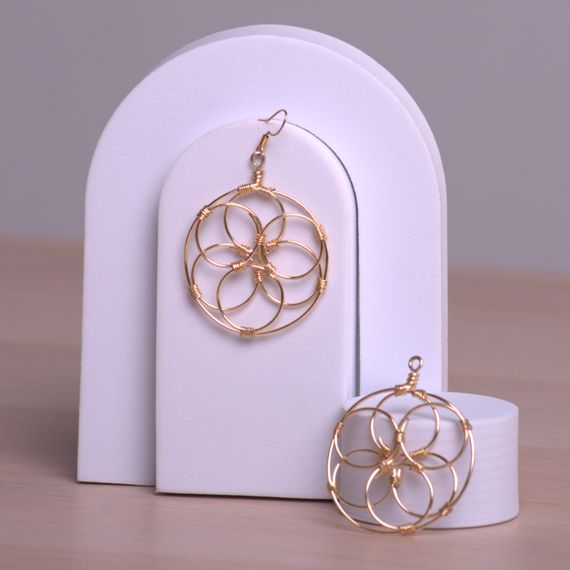 Seed of Life Pendant Earrings