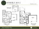 Blueprint for Upper Floor and Basement of Marble Hill's Custom Home by Noura Homes
