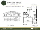 Discover the Unique Front Exterior and Main Floor Plan of Marble Hill - a Noura Homes Masterpiece