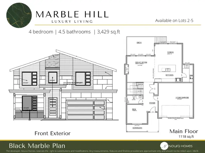 Discover Contemporary Custom Homes at Marble Hill by Noura Homes