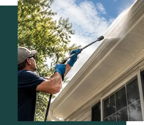 Soft-wash roof cleaning in Toledo Ohio