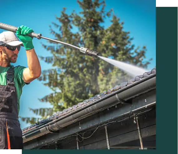 Soft-wash siding cleaning in Toledo Ohio