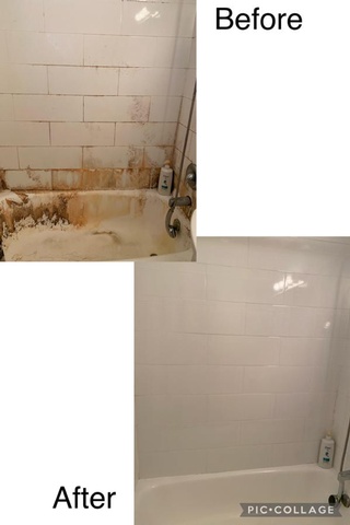 Before and after bathtub cleaning services in Toronto by Cleaning 4 You offers
