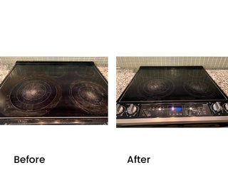 Before and After Deep Cleaning induction by Cleaning 4 You