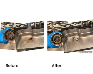 Before and After Cleaning Kitchen Sink by Cleaning 4 You