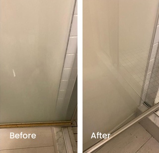 Before and After Residential Bathroom Cleaning Services by Cleaning 4 You