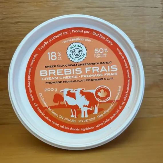 200g Garlic Brebis Sheep Cheese (spreadable)
