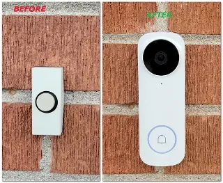 Discover the seamless installation of a 3MP Smart Doorbell carried out by our expert team