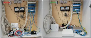 Witness the remarkable transformation with the before and after Cleanup of your Network Rack