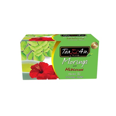 Flavored Moringa Oleifera Energy Tea - Hibiscus