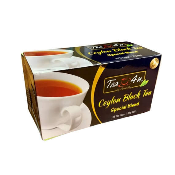 Tea4U Ceylon Black Tea Special Blend, 25 Teabags
