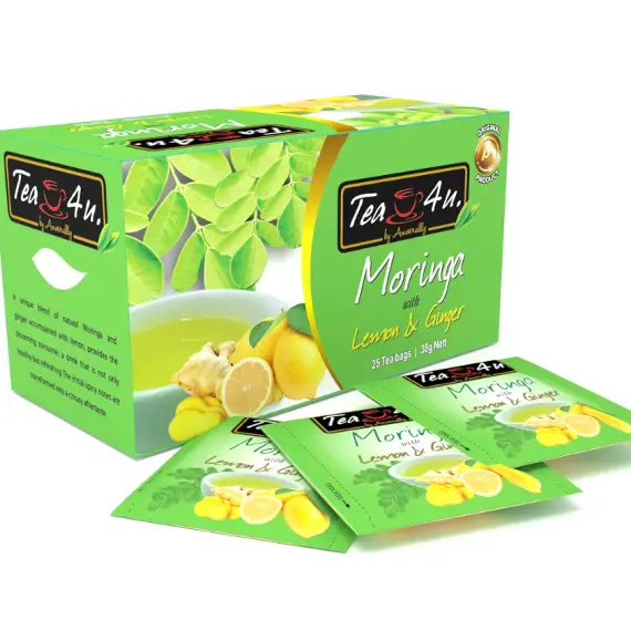 Tea4U Moringa Oleifera Energy Tea - Lemon and Ginger