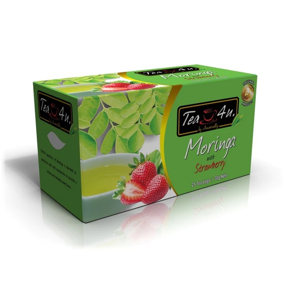 Tea4U Moringa Oleifera Energy Tea - Strawberry