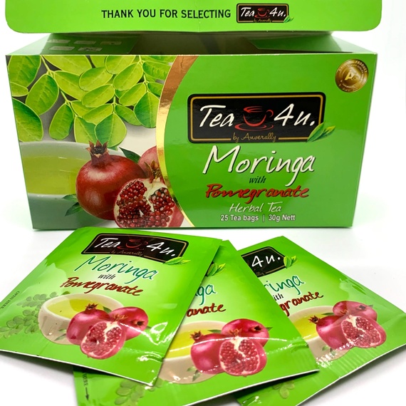 Flavored Moringa Oleifera Energy Tea  - Pomegranate