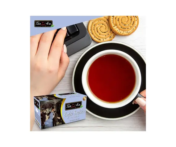Tea4U English Breakfast, 25 Teabags in individual envelopes