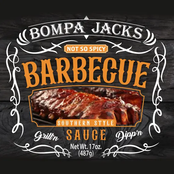 BOMPA JACKS (Not So Spicy) Barbecue Sauce