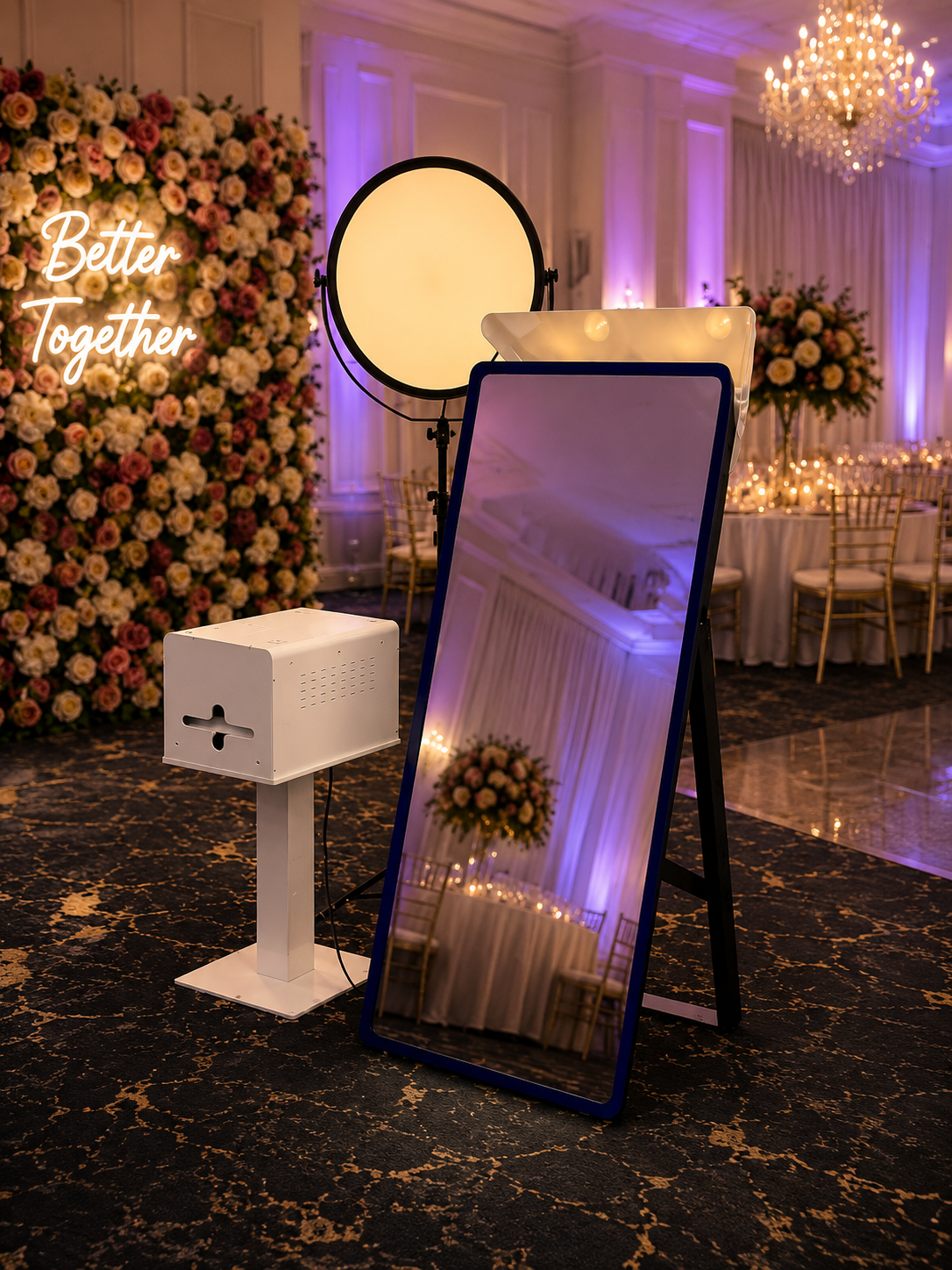 Mirror Photo Booth rental for weddings and events in Edmonton