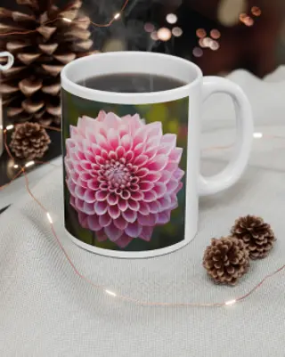 Ceramic Mug 11oz with pink flower.webp