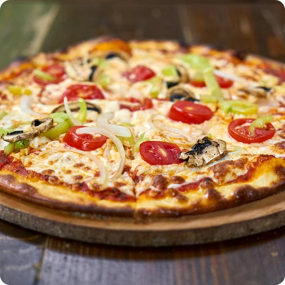 Authentic Al Forno pizza with fresh ingredients