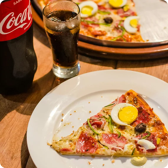 Classic Margherita Al Forno pizza in North Saanich