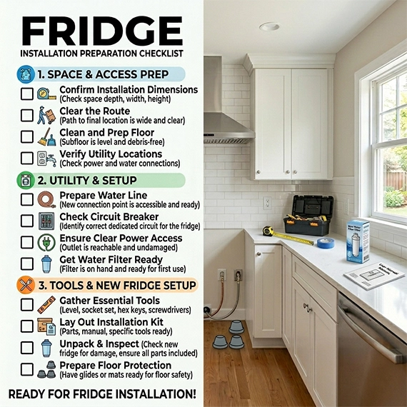 Luxury kitchen refrigerator installation Ontario