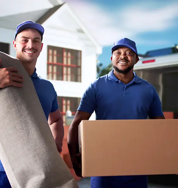 Apartment movers in St. Louis – Crew with moving dolly