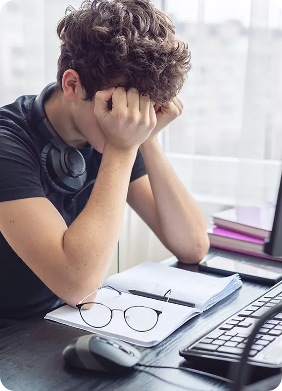 CBT worksheet used in online PTSD therapy