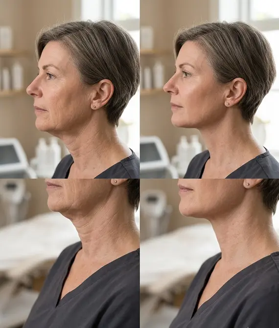 Professional skin tightening treatment at Peak Performance Health Clinic