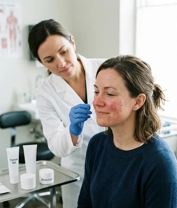 Professional rosacea treatment at Peak Performance Health Clinic