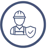 Workers in environments with potential asbestos exposure