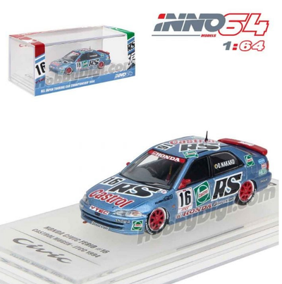 INNO64 1/64 HONDA CIVIC FERIO #16 CASTROL MUGEN - JTCC 1994