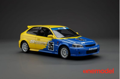 One Model -1/18-HONDA CIVIC TYPE-R EK9 SPOON SPORTS *Enkei ES Wheels Version