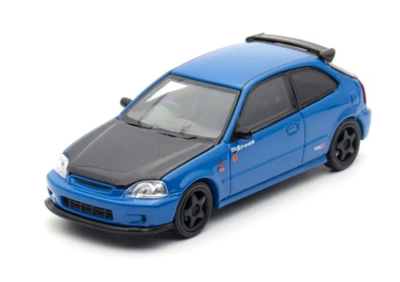 Motorhelix 1/64 Honda Civic TypeR EK9 - TMCS EVENT SPECIAL - BLUE - M65036DZ-MY