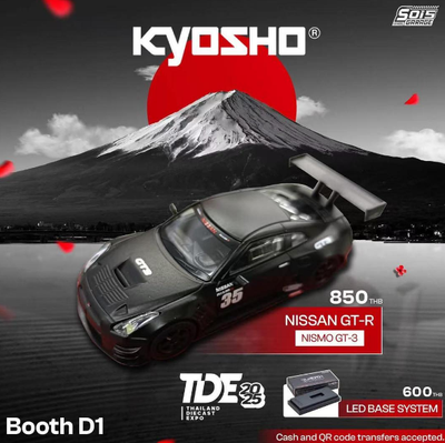 Kyosho Nissan GT-R Nismo GT-3 TDE 2025 w/Base Lighting