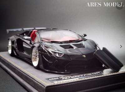 ARES MODEL 1/18 LB-PERFORMANCE Lamborghini Aventador 2.0 ROADSTER (Black /Carbon)-10 pcs only!