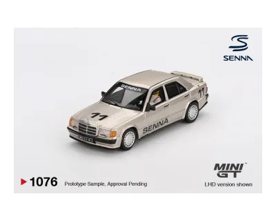 MINIGT 1:64 Mercedes-Benz 190 E 2.3-16 #11 Ayrton Senna 1984 Nürburgring Race of Champions w/ Figure